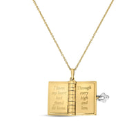 Roberto Coin 18K Yellow Gold Tiny Treasures Love Story Book Necklace