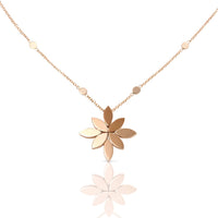 Pasquale Bruni 18K Rose Gold Ghirlanda Flower Pendant Necklace