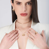 Pasquale Bruni 18K Rose Gold Ghirlanda Flower Pendant Necklace