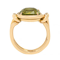 Vanessa Fernandez 18K Yellow Gold One Of A Kind Garnet Curva Ring