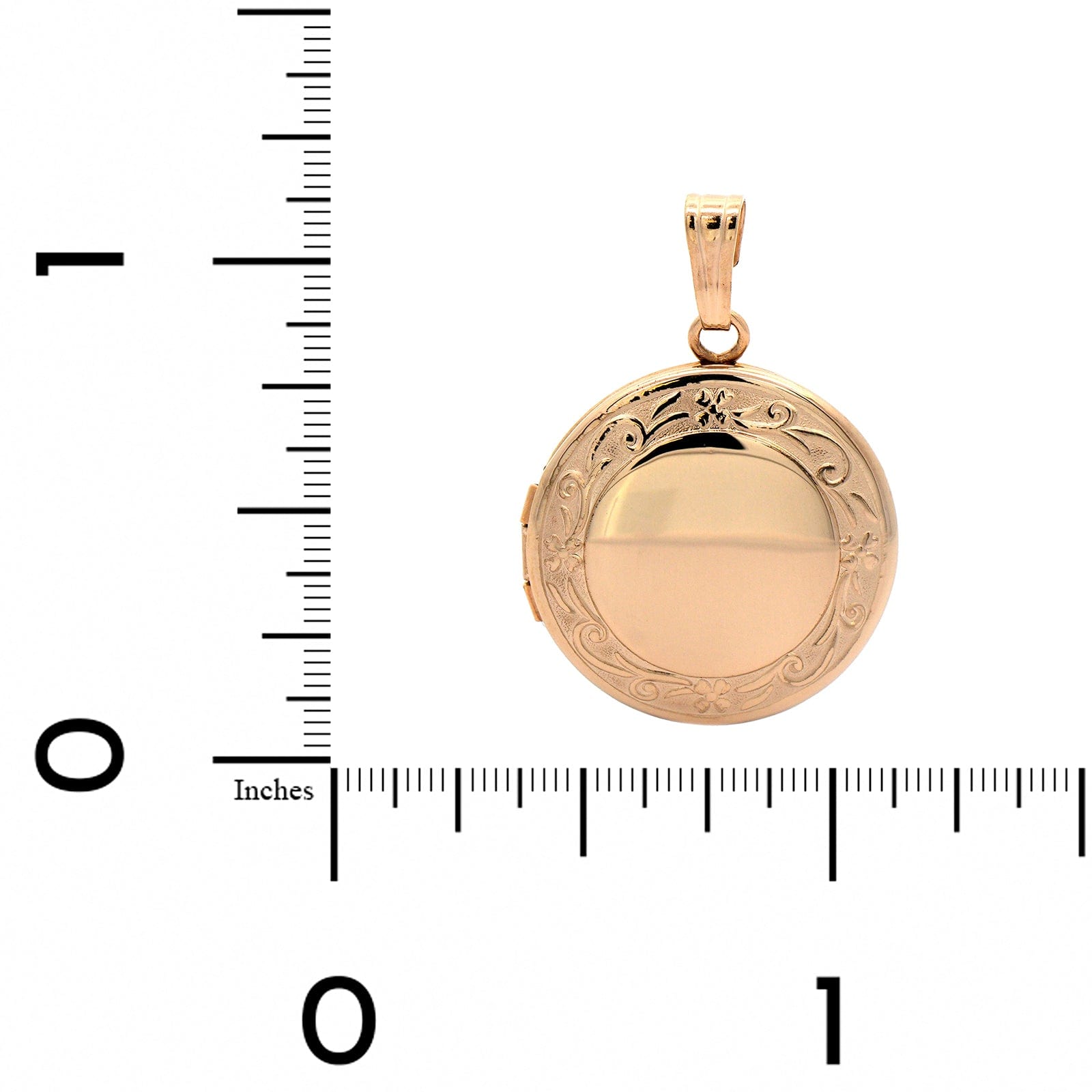 Locket 14k 14K Yellow Gold Embossed Floral Locket – Long's Jewelers