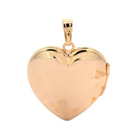 14K Yellow Gold Diamond Heart Locket