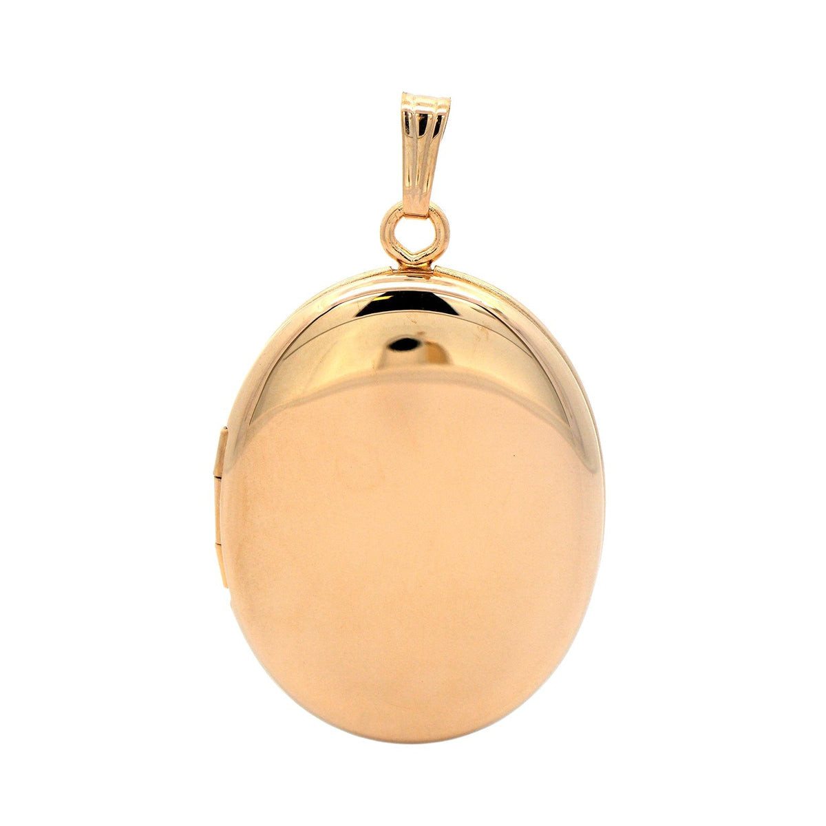 14K Yellow Gold Oval Locket
