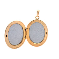 14K Yellow Gold Oval Locket