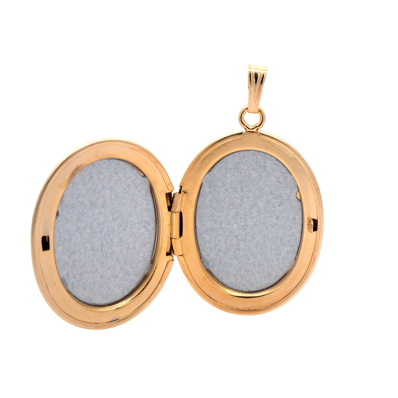 14K Yellow Gold Oval Locket