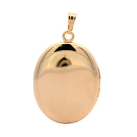 14K Yellow Gold Oval Locket