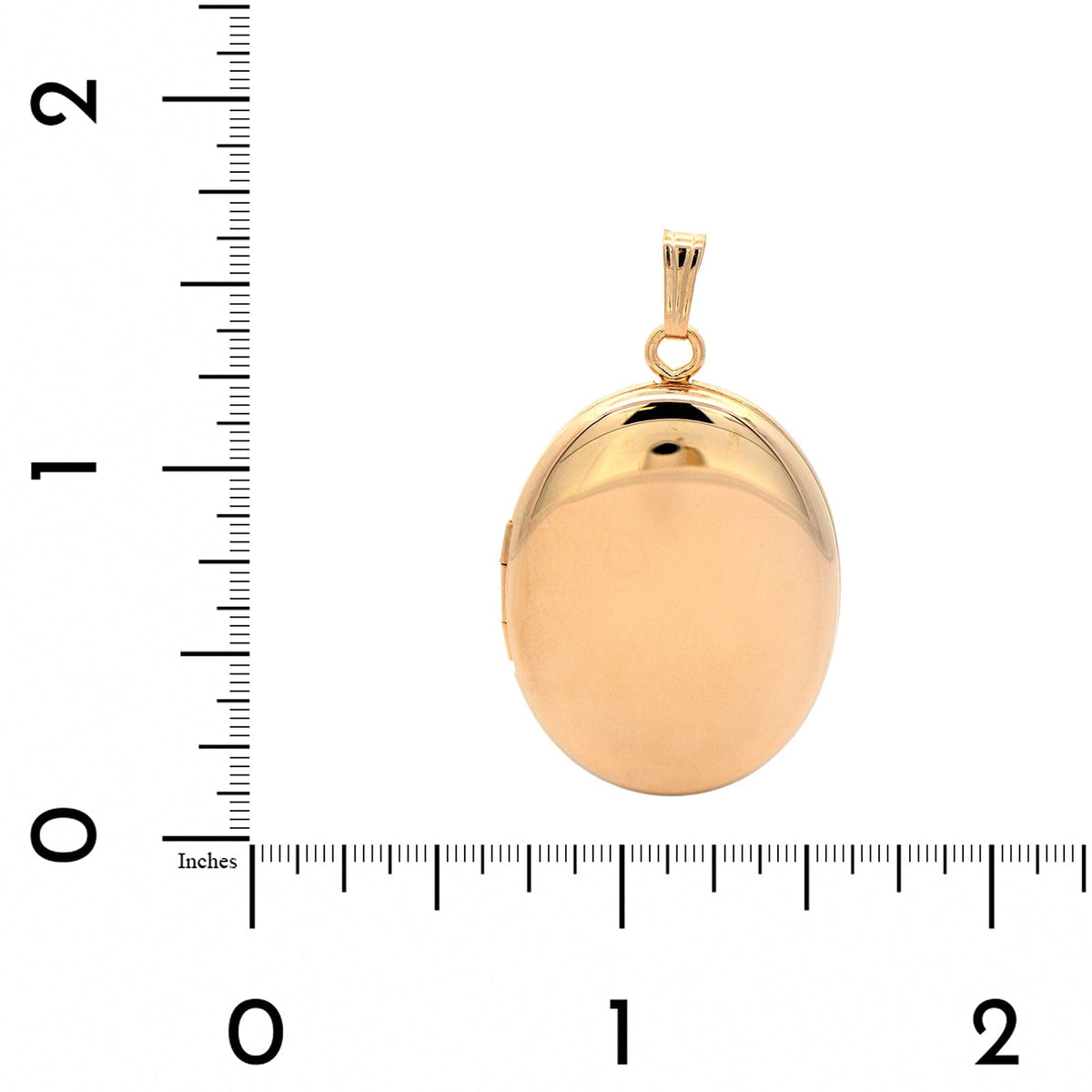 14K Yellow Gold Oval Locket