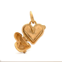 18K Yellow Gold Baby Heart Shaped Locket