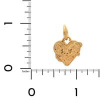 18K Yellow Gold Baby Heart Shaped Locket