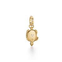 Temple St. Clair 18K Yellow Gold Emerald and Diamond Turtle Locket Charm
