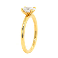 18K Yellow Gold 4-Prong Engagement Ring Setting
