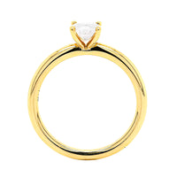 18K Yellow Gold 4-Prong Engagement Ring Setting