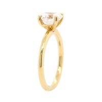 18K Yellow Gold 4 Prong Solitaire Engagement Ring Setting
