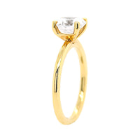 18K Yellow Gold 4 Prong Solitaire Engagement Ring Setting