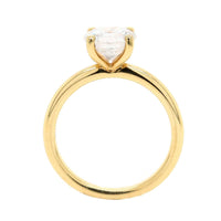 18K Yellow Gold 4 Prong Solitaire Engagement Ring Setting