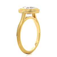 18K Yellow Gold Vintage Style Engagement Ring Setting