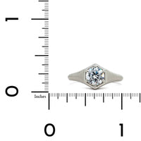 Platinum Contemporary Solitaire Engagement Ring Setting