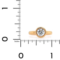 18K Rose Gold Bezel Set Engagement Ring Setting