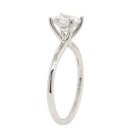 18K White Gold 4 Prong Solitaire Engagement Ring Setting