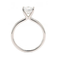 18K White Gold 4 Prong Solitaire Engagement Ring Setting