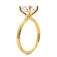 18K Yellow Gold 4 Prong Diamond Solitaire Engagement Ring Setting