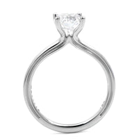 18K White Gold 4 Prong Diamond Solitaire Engagement Ring Setting