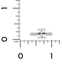 Platinum 4 Prong Oval Diamond Solitaire Engagement Ring Setting