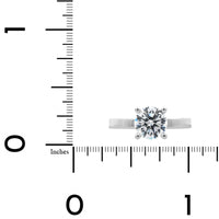 Platinum 4 Prong Diamond Solitaire Engagement Ring Setting