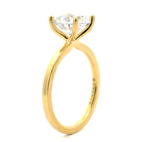 18K Yellow Gold 4 Prong Diamond Solitaire Engagement Ring Setting