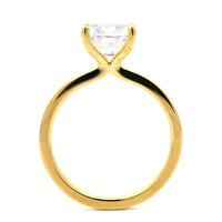 18K Yellow Gold 4 Prong Diamond Solitaire Engagement Ring Setting