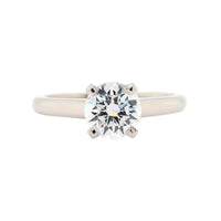 Platinum 4 Prong Cathedral Engagement Ring Setting
