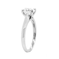 Platinum 4 Prong Cathedral Engagement Ring Setting