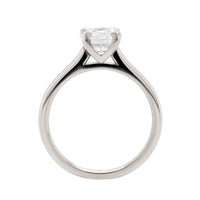 Platinum 4 Prong Cathedral Engagement Ring Setting