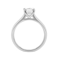 Platinum 4 Prong Cathedral Engagement Ring Setting