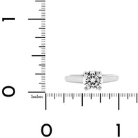 Platinum 4 Prong Cathedral Engagement Ring Setting