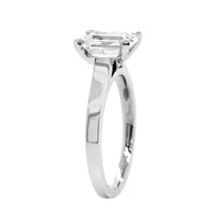 Platinum 4 Prong Cathedral Engagement Ring Setting
