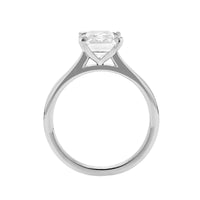 Platinum 4 Prong Cathedral Engagement Ring Setting
