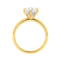 18K Yellow Gold 6 Prong Solitaire Engagement Ring Setting