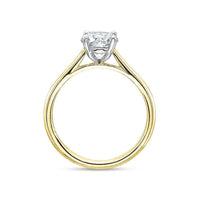 18K Yellow Gold 4 Prong Solitaire Engagement Ring Setting