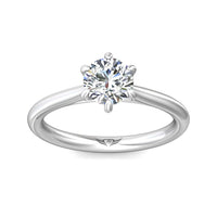 Platinum 6 Prong Cathedral Engagement Ring Setting