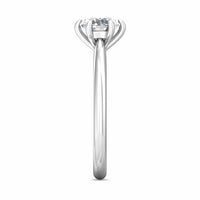 Platinum 6 Prong Cathedral Engagement Ring Setting