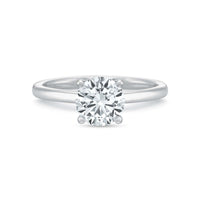 Platinum 4 Prong Solitaire Engagement Ring Setting