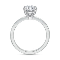 Platinum 4 Prong Solitaire Engagement Ring Setting