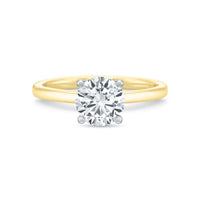 18K Yellow Gold Solitaire Engagement Ring Setting