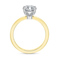 18K Yellow Gold Solitaire Engagement Ring Setting