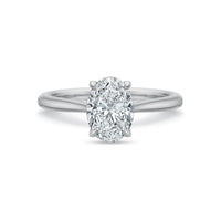 Platinum Cathedral Solitaire Engagement Ring Setting