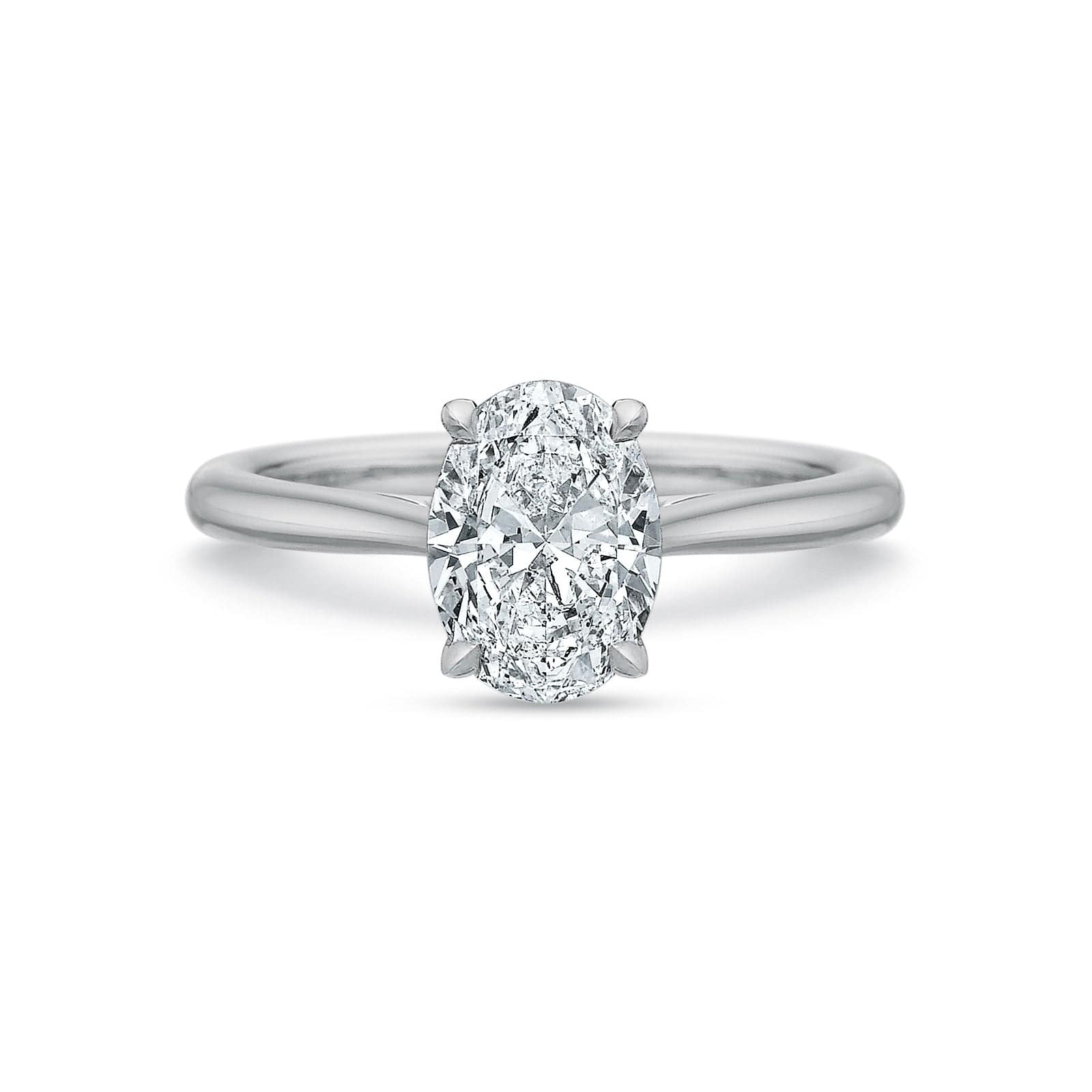 Platinum Cathedral Solitaire Engagement Ring Setting