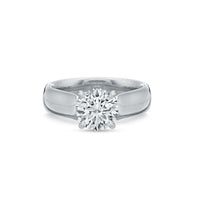 Platinum Solitaire Cathedral Mounted Engagement Ring Setting