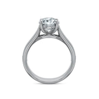 Platinum Solitaire Cathedral Mounted Engagement Ring Setting
