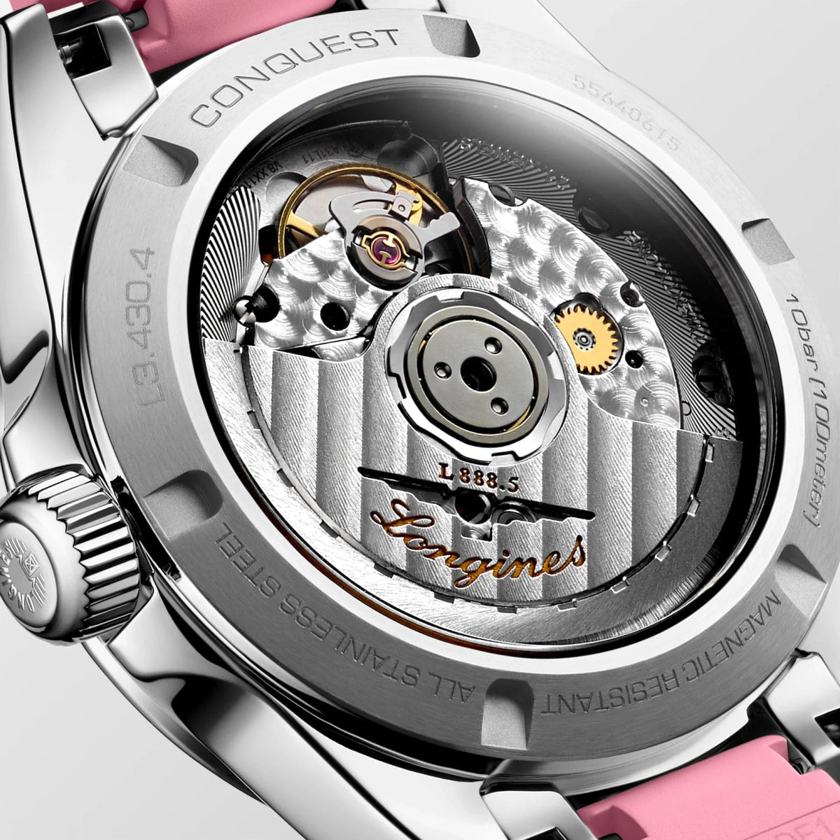 Longines Conquest 34mm Sunray Pink Automatic L3.430.4.99.9